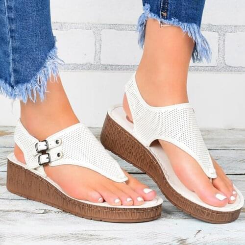 Women Sandals Wedge Heels Sandals Summer Shoes For Women Plus Size Platform Chaussure Femme Casual Wedges Shoes Women Flip Flops