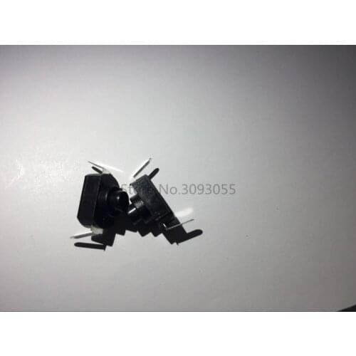 100PCS 1288BM Push Button Switch black / white Flashlight switches bent feet 1288 BM 16340 KAN-15 ON-OFF ROHS