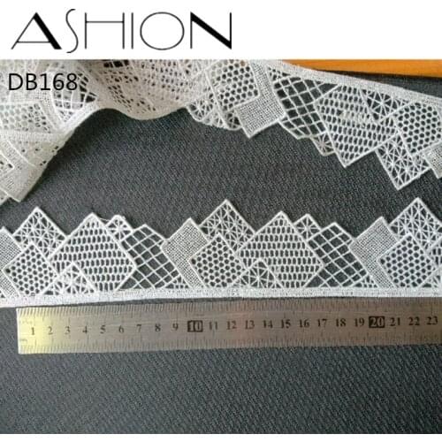 3 yards 48MM white Embroidered net Lace Fabric DIY skirt hem Dance costumes Garment Accessories lace trim Sewing Craft LP-DB168