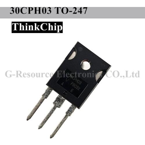 5 pcs) 30CPH03 TO-247 30CPH03PBF Fast / Ultrafast Diode, 300 V, 30 A, Dual Common Cathode, 1.25 V, 40 ns, 140 A