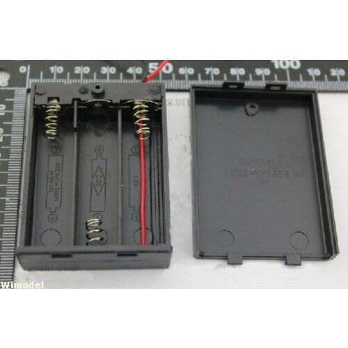 F07854 10PCS Battery Case With switch Storage Clip Holder Box for 3 x AA Battery