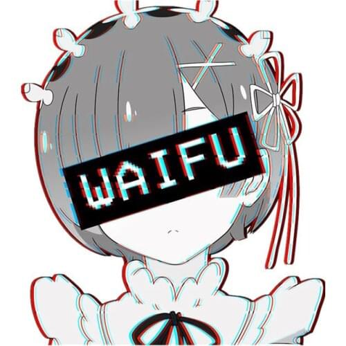 Fuzhen Boutique Decals Exterior Accessories Rem Waifu Anime Sex Girl Car Sticker Windshield Decal