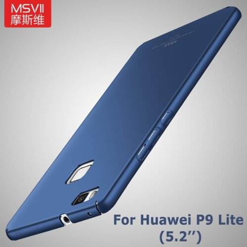 Huawei P9 Lite Case cover MSVII brand p9 lite Super Slim Smooth Hard plastic Back Cover For Huawei p9 lite Case G9 cover