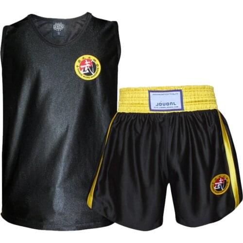 JDUanL Kids Adults Sparring Boxing Uniforms MMA Muay Thai Shorts+T Shirts Grappling Martial Arts Sanda Trunk Workout Outfits DEO