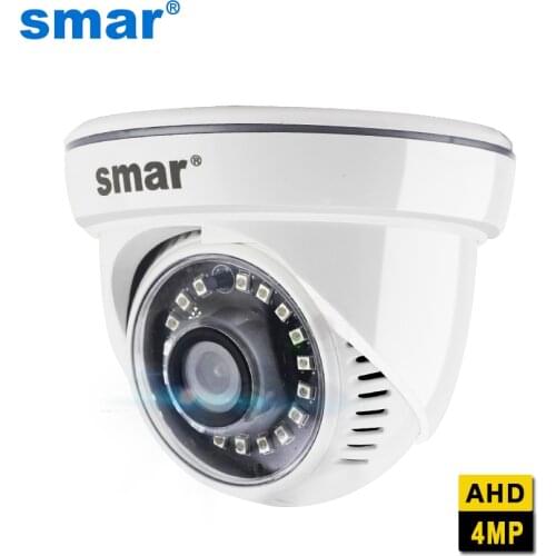 Smar CCTV AHD Camera 4MP Security HD Camera 1/3" CMOS 18pcs Nano IR Led Night Vision Indoor Surveillance Video Camera 3.6mm Lens