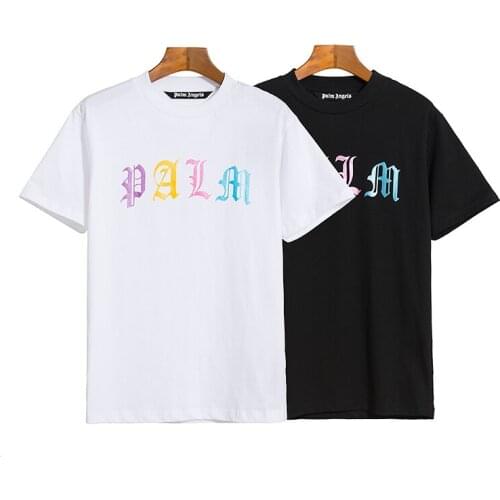 Palm angels Fashionable personality all-match color letter printing casual T-shirt