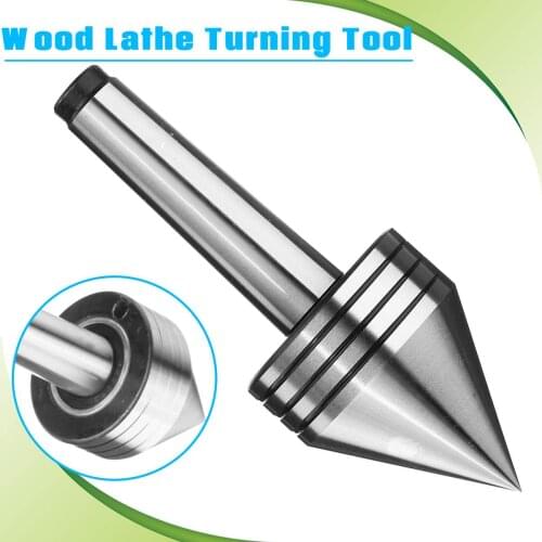 MT2 Live Center Morse Taper Bearing Tailstock Center 0.001mm 60 Degree For CNC Cutter Lathe Tool For Metal Wood Lathe Turning