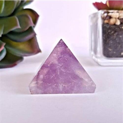 New fashion purple amethyst crystal pyramid, purple crystal four sides tower household decoration