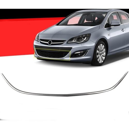 Opel Astra J For Chrome Front Bumper Trim 2012 Above