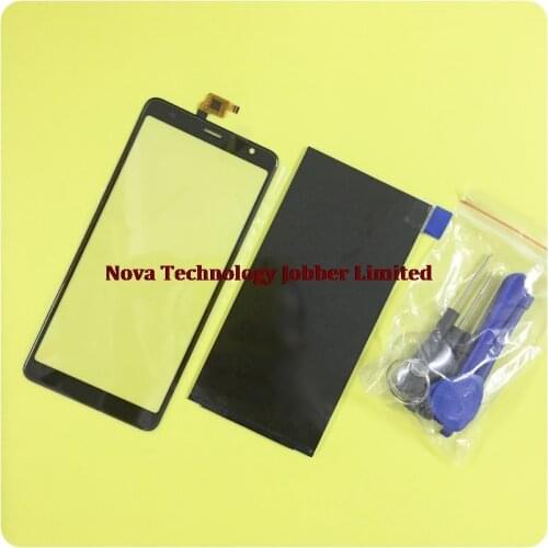 Wyieno Original Black Touchscreen For BQ Mobile BQ-6010G Practic 6010g Touch Screen Digitizer Glass panel lens glass LCD Display