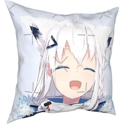 Shirakami Fubuki Blessed Smile - Hololive Pillow Case Cover Dakimakura Heroic Pillow For Sleeping
