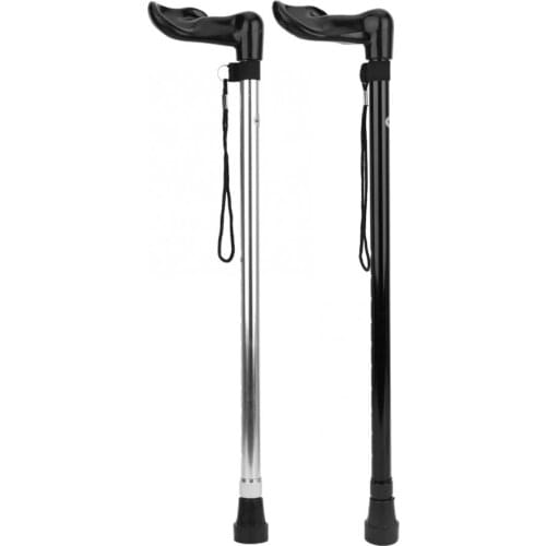 98cm Telescopic Walking Stick Load Bearing 250kg Aluminium Alloy Trekking Poles Anti-skid Elderly Cane Hiking Stick Climb Tools