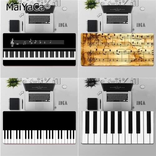 Maiya High Quality Vintage Music Notes Piano Key Rubber Mouse Durable Desktop Mousepad Rubber Computer Gaming mousepad