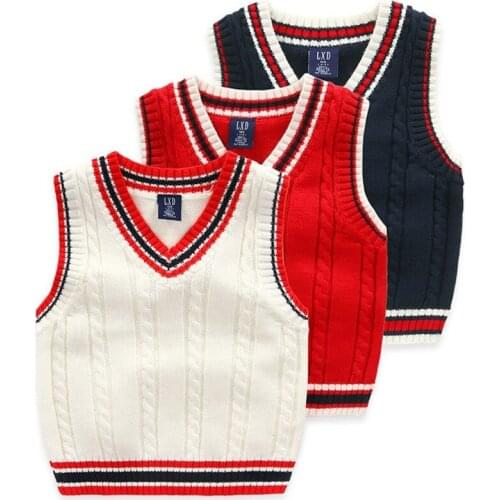 Kids Vest Sweater Coat Pullover Tops Clothing Warm Winter Cotton Vest Fashion Style Costume Clothing For 3-7 Years Kids