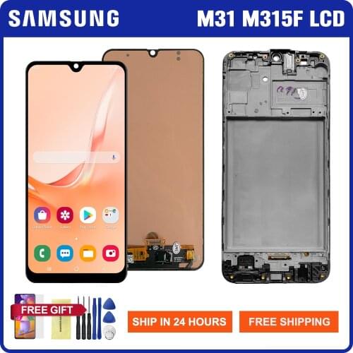 Lcd Display For Samsung Galaxy M31 SM-M315F SM-M315F/DS SM-M315F/DSN LCD Display Touch Screen Digitizer Part For Samsung M315