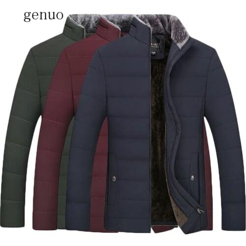 Winter Warm Thick Jacket Men Clothes Casual Stand Collar High Quality Fashion Winter Coat Men Parka Outerwear Size M-5XL
