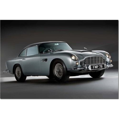 1 Piece Canvas Painting Aston Martin DB5 1964 Side View Cars HD Posters and Prints Wall Pictures for Living Room Decor