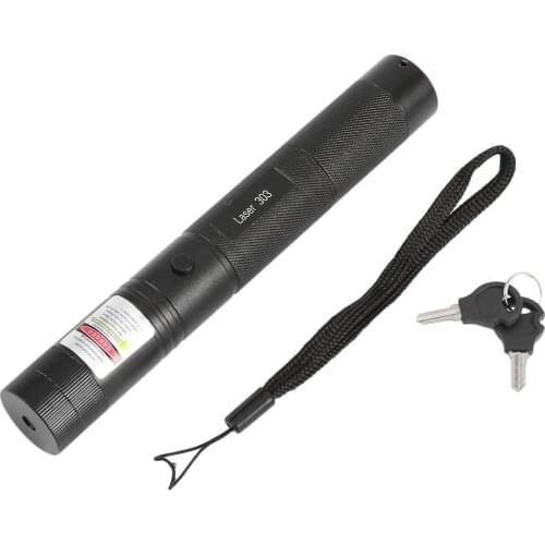 1 pcs Powerful Laser303 Adjustable Focus 532nm Green Laser Pointer Light Output power less than 1mw no battery