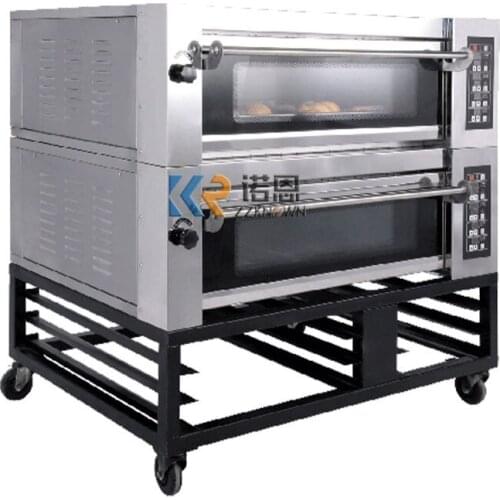 2 Deck 4 Trays Kitchen Equipment Table Top Cake Bread Baking Machines Electric Convection Oven Pizza Oven Baking Machine