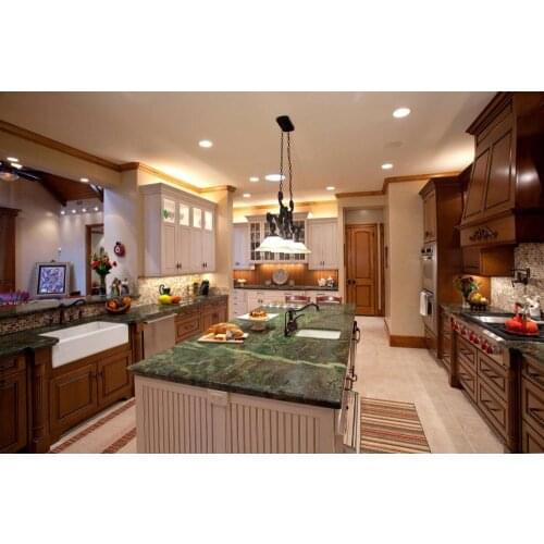 2020 traditional solid wood kitchen furnitures solid timber kitchen cabinets TK211