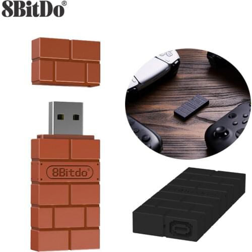 8BitDo USB Wireless Bluetooth RR Adapter Receiver for Switch Klassische Konsole for PS1 Mini PS4 PS5 Controller