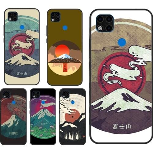 Japanese art Mount Fuji Case For Xiaomi Redmi Note 10 Pro Case For Redmi Note 9 Pro 7 8 8T 9S 9A 9C 9T Back Cover