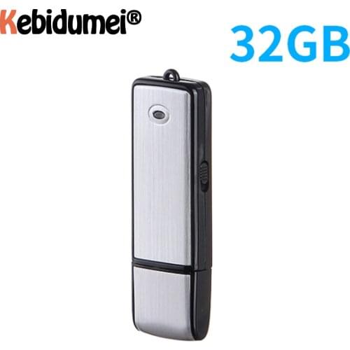 Kebidumei 32GB/16GB/8GB Dictaphone USB Recorder Conference Flash Drive Digital Audio Voice Recorder Pen Mini portable Recorder