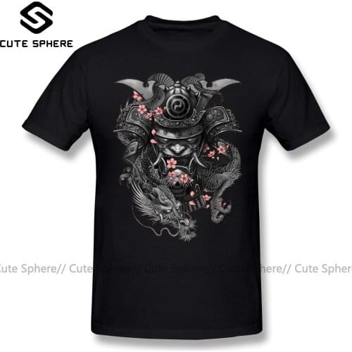 Samurai T Shirt Seven Samurai Black T-Shirt Plus size 100 Percent Cotton Tee Shirt Fun Casual Mens Printed Short Sleeves Tshirt