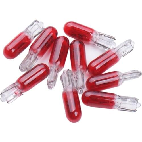 Blue/red/amber/yellow 10/20pcs W2W T5 12v 1.2w car halogen lamp instrument lights Dashboard bulb auto interior light Car Styling