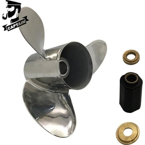 Captain Propeller 14 1/2X19 Fit Yamaha Outboard Engines 150HP 175HP 200HP Stainless Steel 15 Tooth Spline RH 61A-45974-00-98