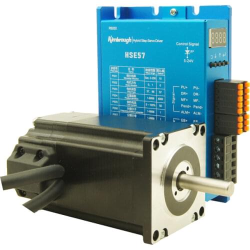 Nema23 2.3N.m Closed Loop Stepper Motor kits 328Oz-in 57HSE76 and driver HSE57 2Phase Stepper Motor and drivers