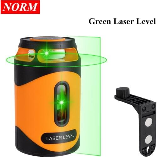 Norm Mini 2 Lines Laser Level Red/Green Beam Self-Leveling with Vertical & Horizontal Lasers Cross Line Level Meter Tool