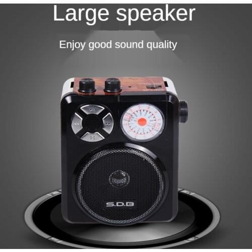 Hot Selling Flashlight Radio Plug-in Card Player Full Band Pointer Portable Radio Usb/TF Card Player