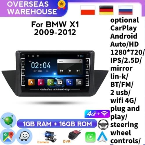 Android For BMW X1 E84 2009 2010 20112012 2013 Car GPS Navigation Radio Multimedia Player Support FM Transmitter Radio Tuner