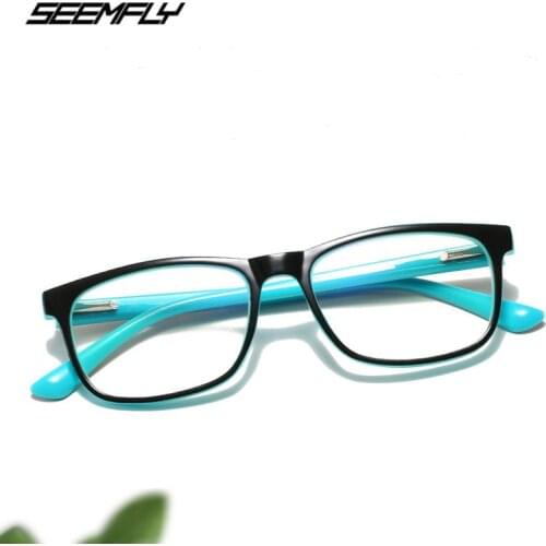 Seemfly Trendy Simple Reading Glasses Classic Anti Blue Rays Eyewear Men Women Square Presbyopia Eyeglasses Diopter +1.0 To +4.0