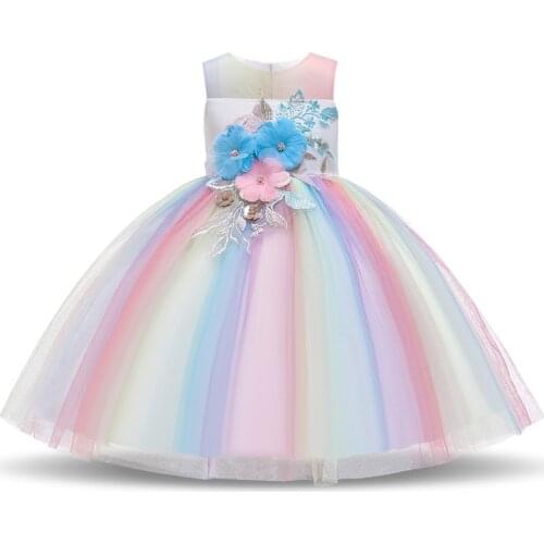 Girls Summer Dress Elegant Princess Dress Sequined Stars Kids Dresses For Girls Wedding Birthday Party Dress Childrens Clothing