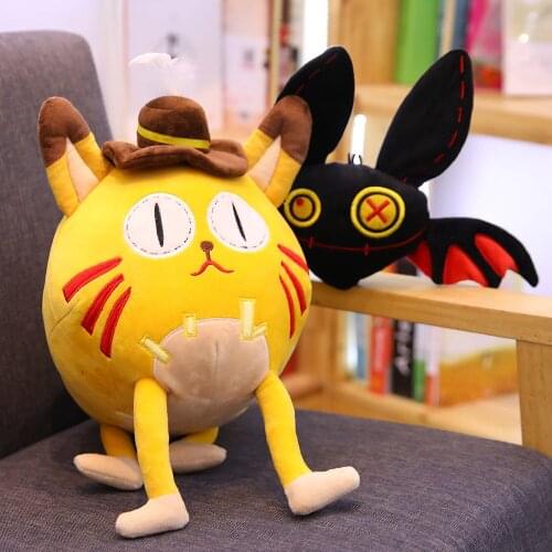 Hot Game Identity V Mr. Beard Follower Pet Orange Cat Neko Anime Cosplay Plush Toy Soft Plushie Doll Cute Bat Halloween Gifts