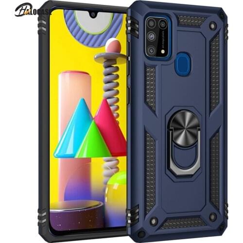 Shockproof Case for Samsung M31 2020 Back Cover Metal Ring Holder for Samsung Galaxy M31s Case M 31 S 51 M21s M11 M21 M51 Coque