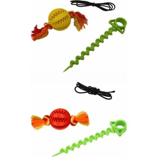 Dog Tug-of-war Ball Pet Toys Outdoor Play Walking Draw And Entertainment Drawstring Molar Ball Dog Toy Pet Supplies Suit