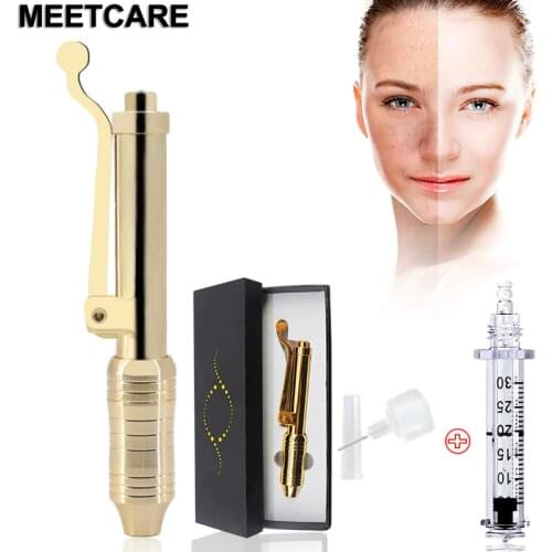 24k Gold 0.3 Hyaluron Pen with High Density Mental Hyaluronic Acid Pen Atomizer Injector for Lip Lifting Anti Wrinkle Meso Gun