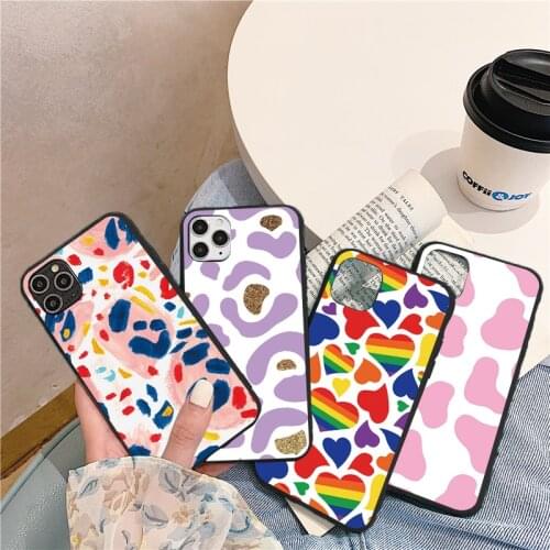 For Coque Huawei p30 P40 Lite E P30 P20 P10 Mate 10 20 30 Lite Pro Plus P Smart 2020 Y6 Y7 Y9 2019 S Z Cow Pattern Case Silicone