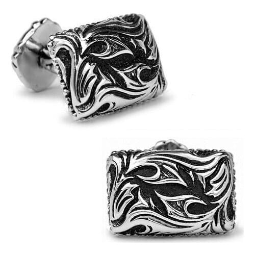 SPARTA White Gold Electroplated Sparta Gladiator Cufflinks mens Cuff Links + Free Shipping !!! metal buttons