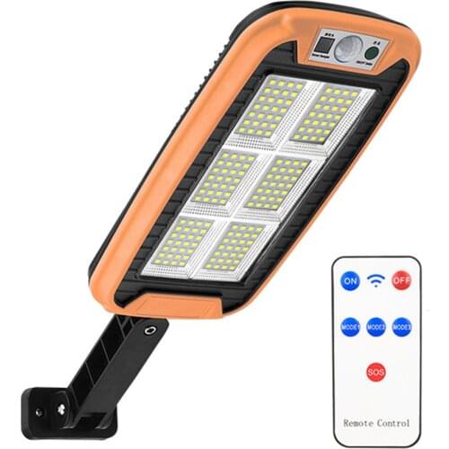 LED Solar Wall Lights with Remote Control Outdoor Waterproof Reflector for Yard Garden PIR Motion Sensor Wall Lamp 18650 3000MAH