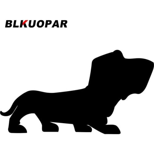 BLKUOPAR for Basset Hound Car Stickers Funny Graffiti Decals Sunscreen Vinyl Car Accessories Waterproof Cartoon Graphics
