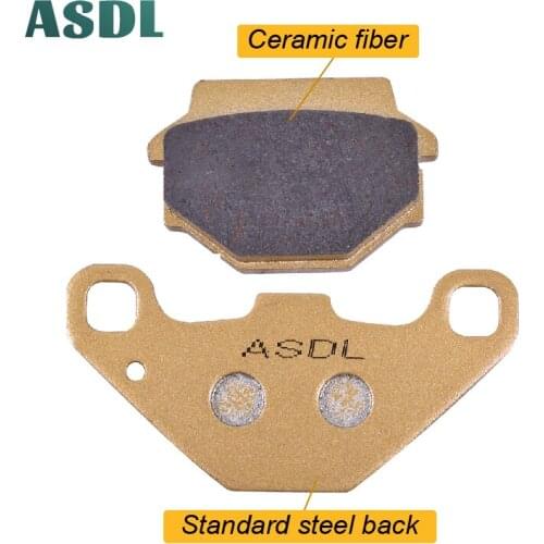 Motorcyce Rear Brake Pads For KAWASAKI KMX 125 KLX 250 ZR 250 KX 125 KLE 250 500 ZZR 250 ZXR 250 KLR 650 For AEON Elite 350i #c