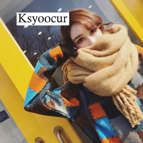 Size 200*55cm, 2020 New Autumn/Winter Long Section Cashmere Fashion Scarf Women Warm Shawls and Scarves Brand Ksyoocur E32