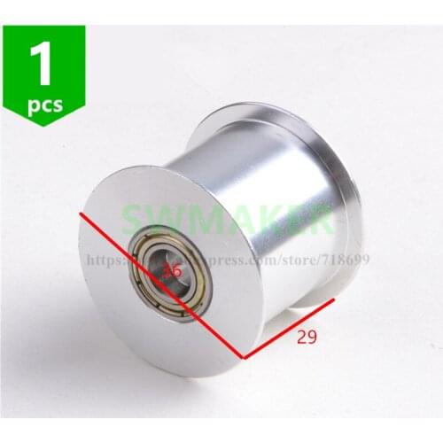 1pcs synchronous wheel H type belt pulley passive tensioner idler pulley bore 5mm/8mm groove width 27mm 625ZZ/688ZZ 3D printer