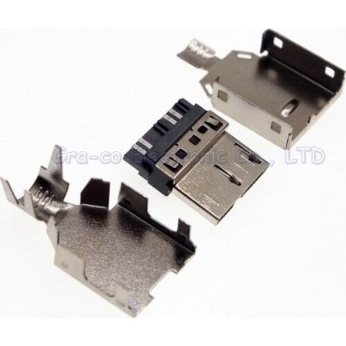 10set 3 in 1 MICRO USB 3.0 BM B TYPE MALE PLUG USB 3.0 CONNECTOR