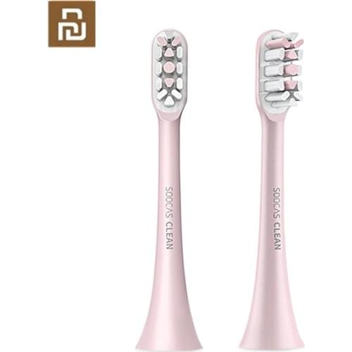 Soocas x3 2PCS Soocare Replacement Electric Toothbrush Head For SOOCAS SOOCARE X3 Brush Head Replacement Pink
