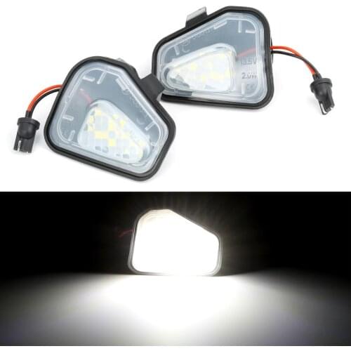 2Pcs Led Under Side Mirror Puddle Light For Volkswagen EOS Passat B7 CC Scirocco Auto LED White Led Lights Lamp